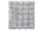 Zoey Faux Fur Throw Light Grey