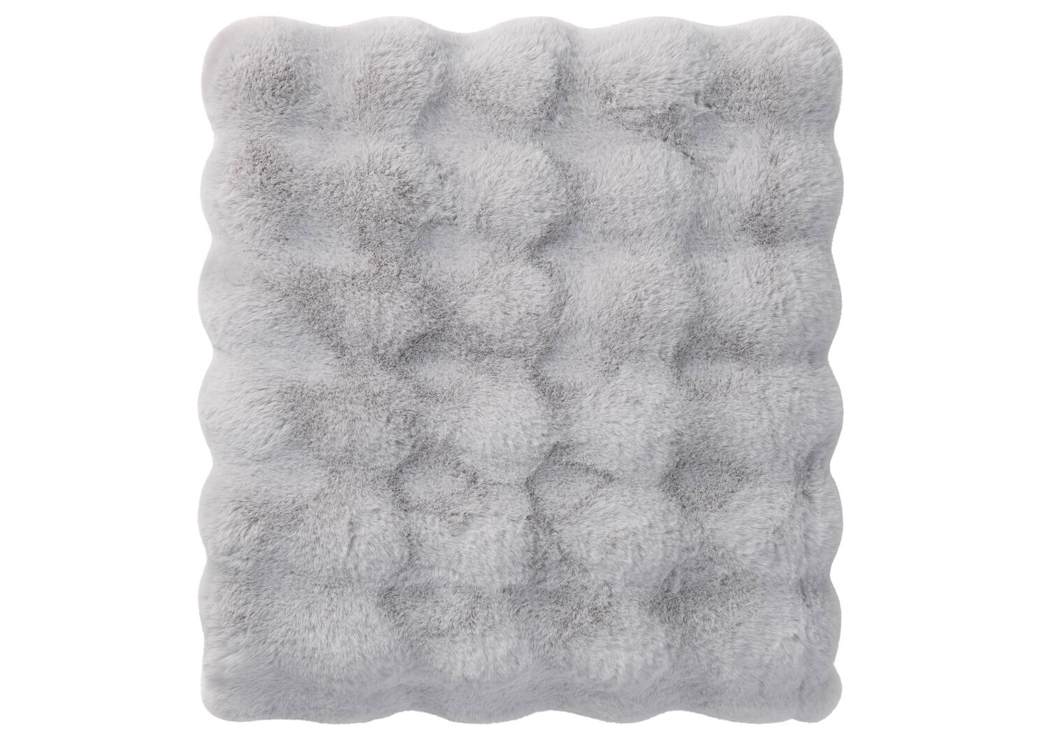 Zoey Faux Fur Throw Light Grey
