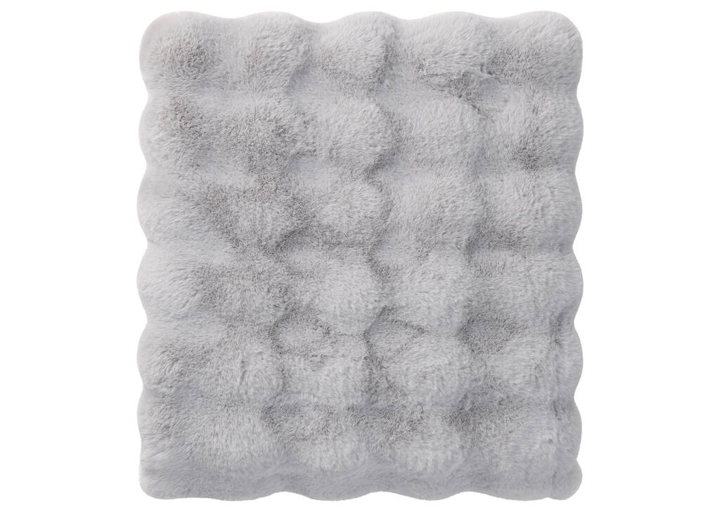 Zoey Faux Fur Throw Light Grey