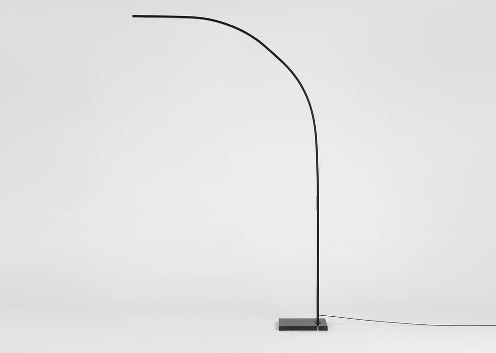 Tyne LED Arc Floor Lamp Black