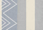 Jeté géo Reith 50x60 bleu/multi