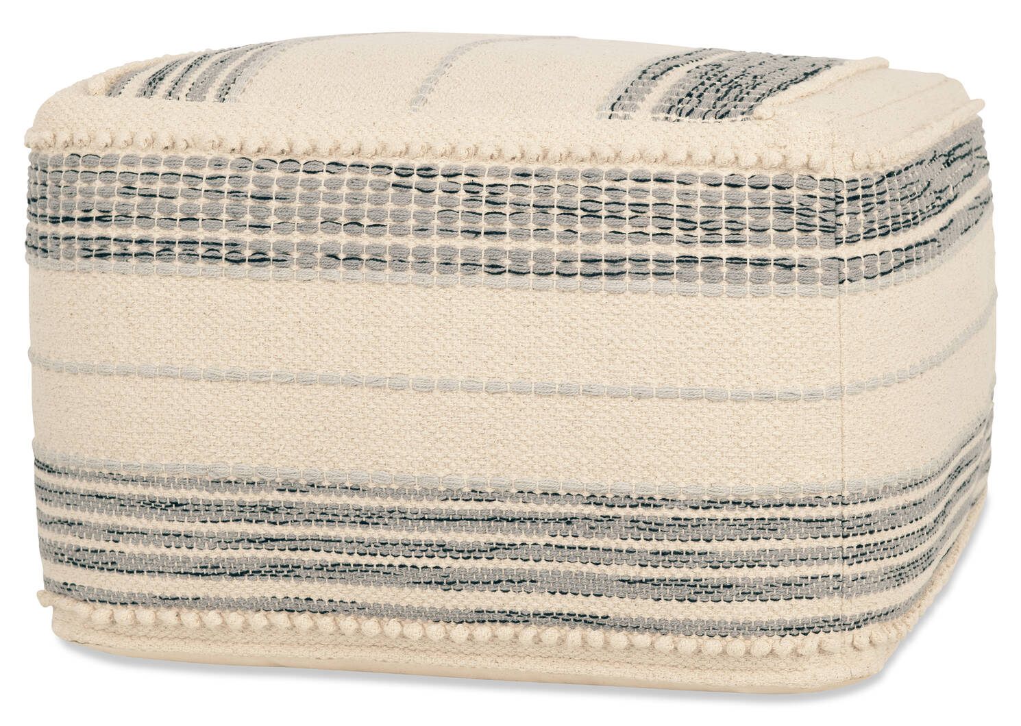 Nicolai Cotton Pouf Natural/Grey