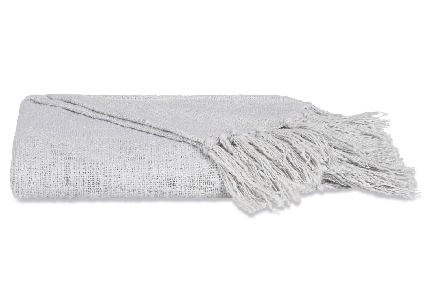 Dermot Slub Throw Glacier Grey