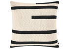 Noomi Cotton Pillow 20x20 Natural/Bla