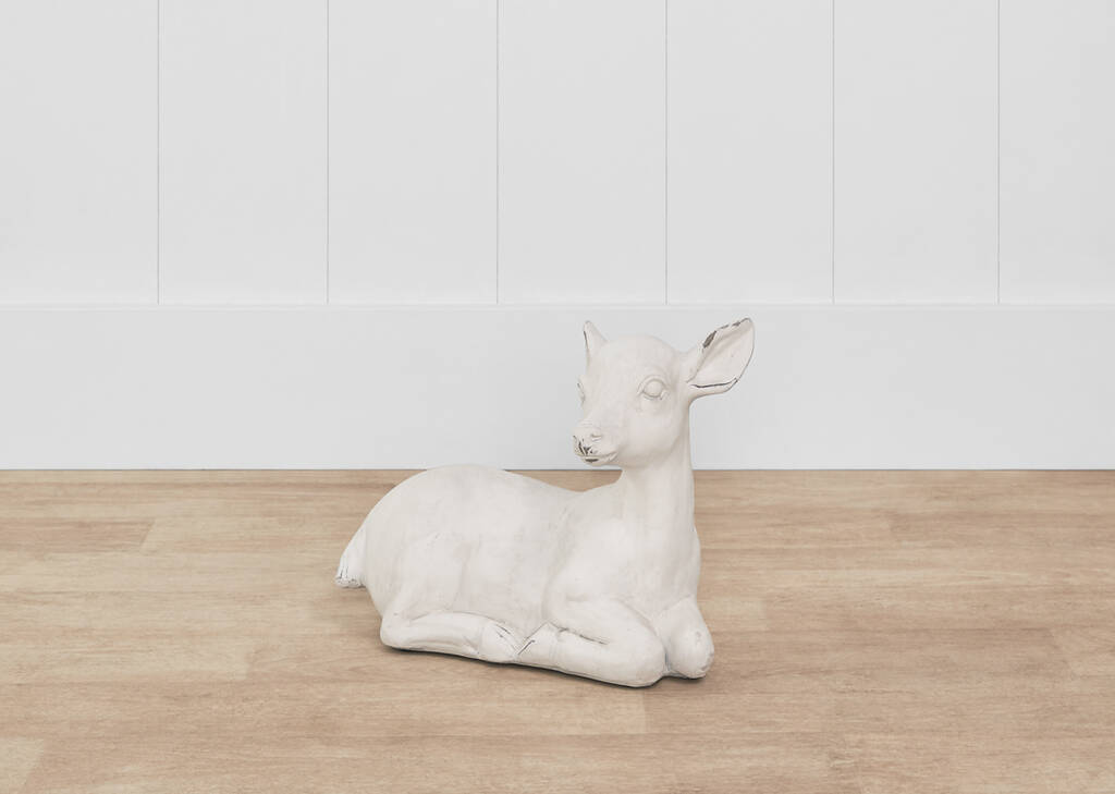Dalton Deer Décor White