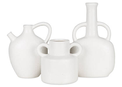 Vases Meara blancs