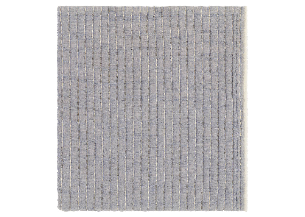Crestview Cotton Throw Blue
