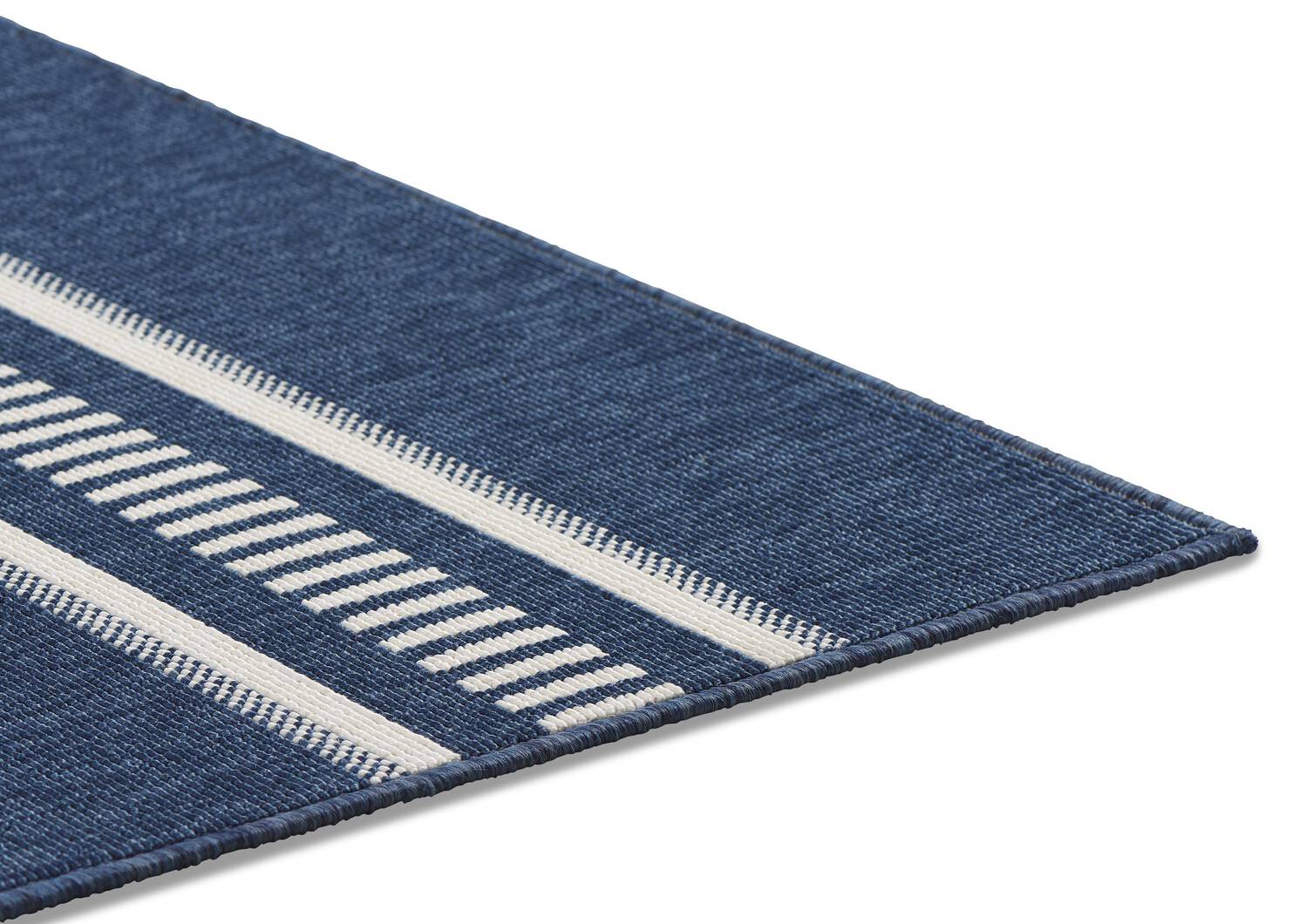 Matira Rug - Stripe Atlantic/Ivory