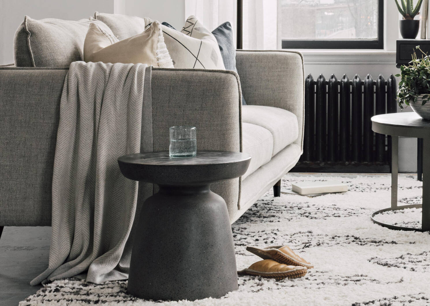 Zane Accent Table -Terrazzo Storm