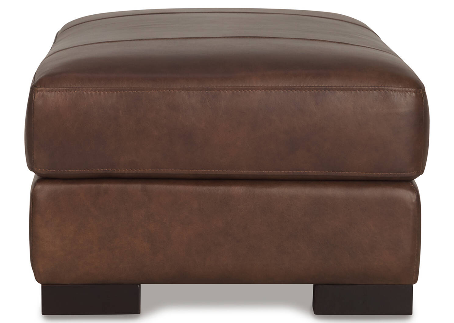 Whistler Leather Storage Ottoman -Coffee