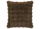 Zoey Faux Fur Pillow 24x24 Brown