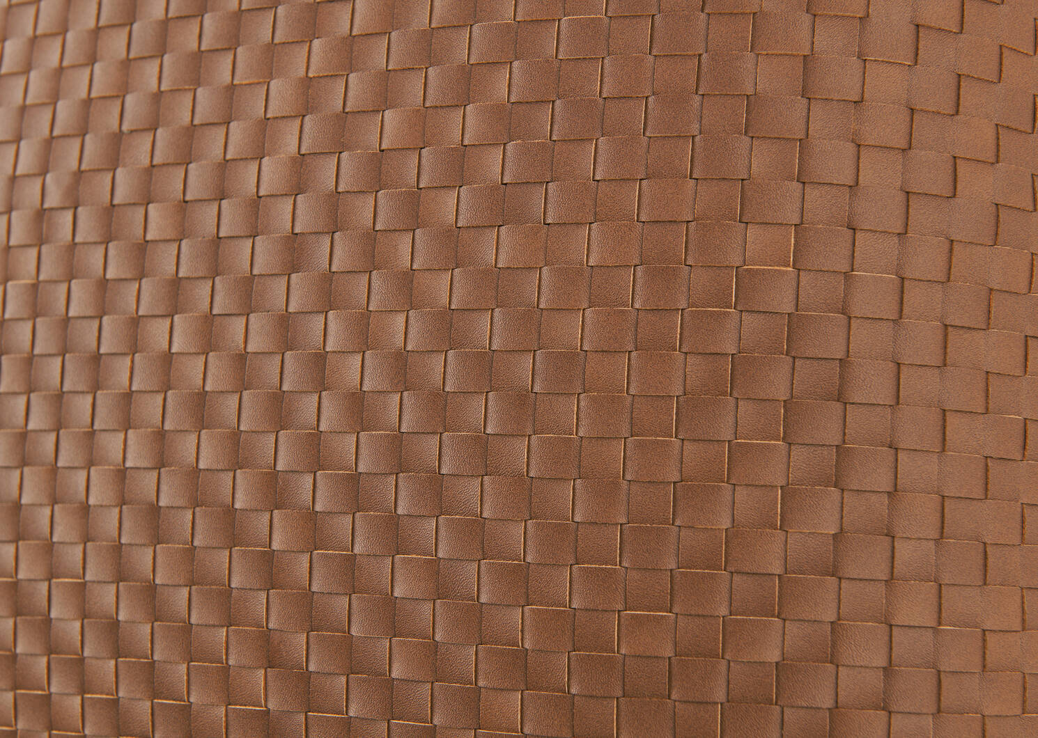 Colmar Faux Leather Pillow 20x20 Brow
