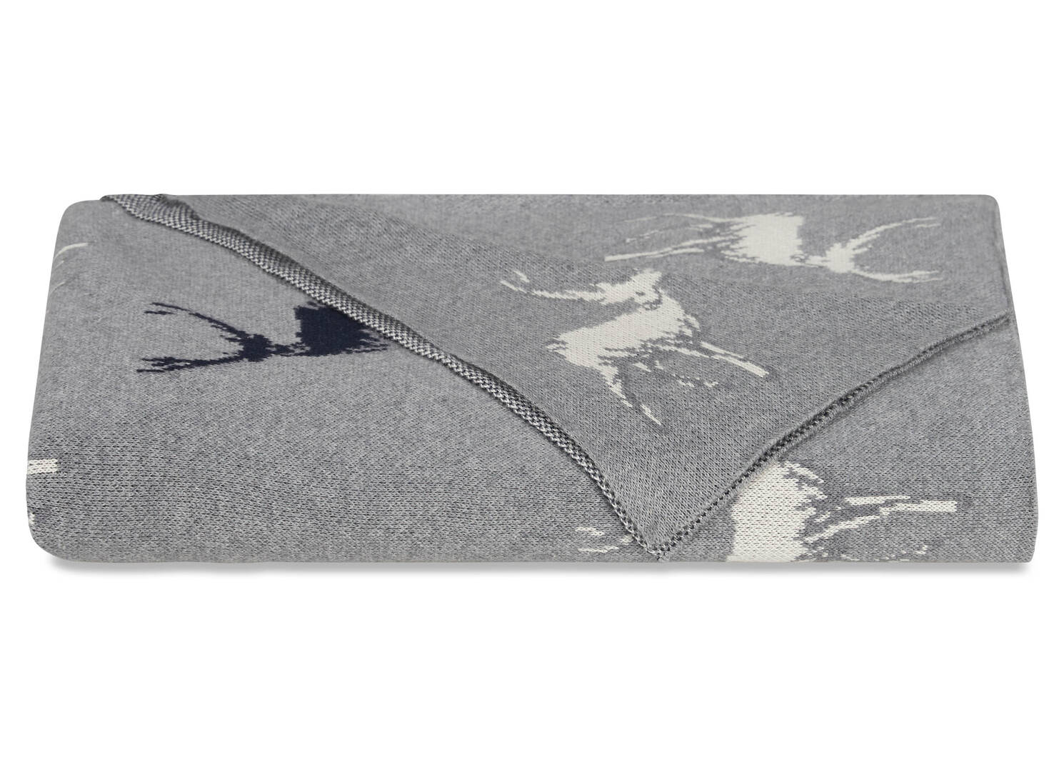 Dancer Reindeer Throw Grey