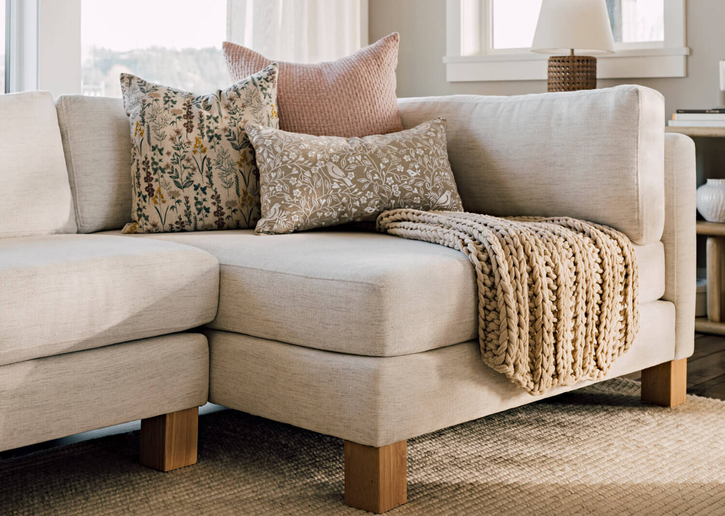 Gillian Sectional -Ashford Cream, LCF