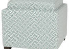Fay Storage Ottoman -Dax Menthol