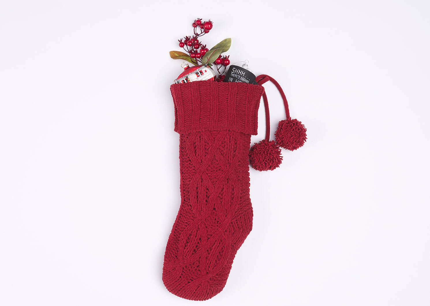 Lottie Knit Stocking Red