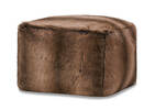 Fauna Faux Fur Pouf Sable
