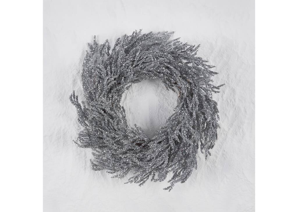 Couronne scintillante Arista argentée