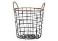 Petit panier treillis Jackman nat/noir