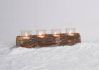Woodlyn Tealight Holder Short Natural