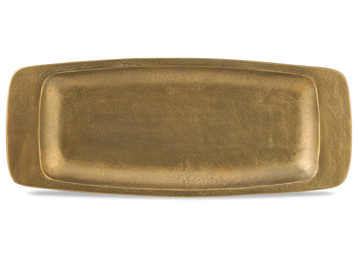 Rhian Tray Small Antiqued Brass