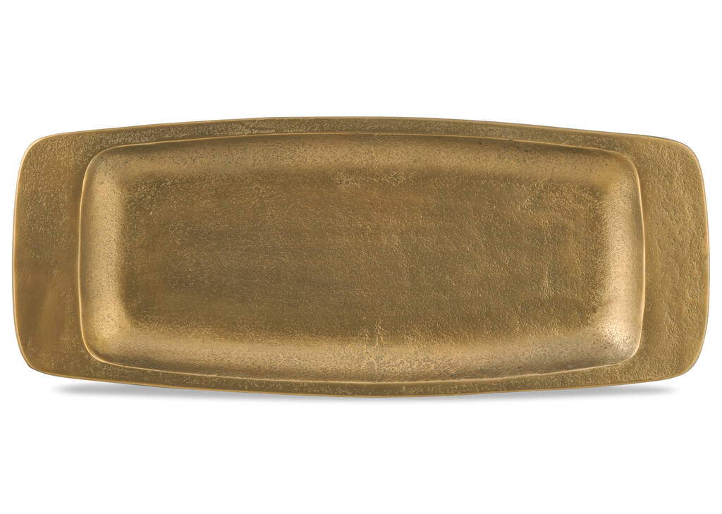 Rhian Tray Small Antiqued Brass