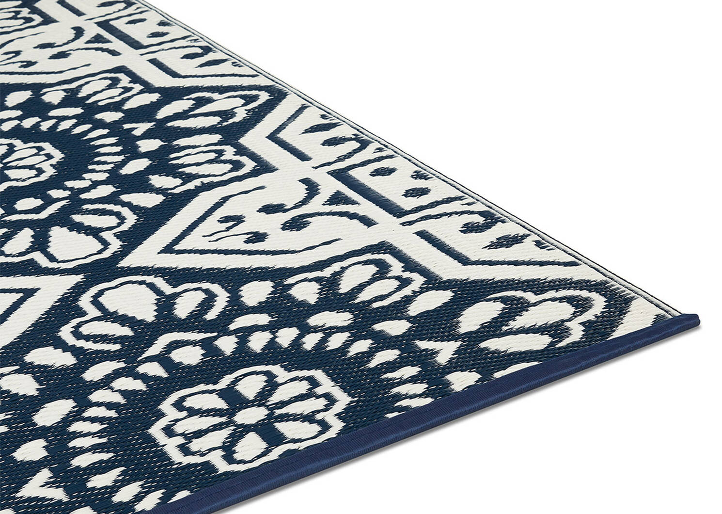 Tapis ext. motifs Bali 72x108 Atlantique