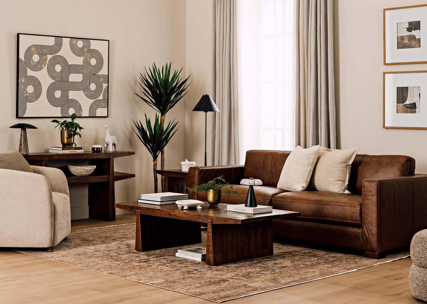 Percival Coffee Table -Lawson Umber