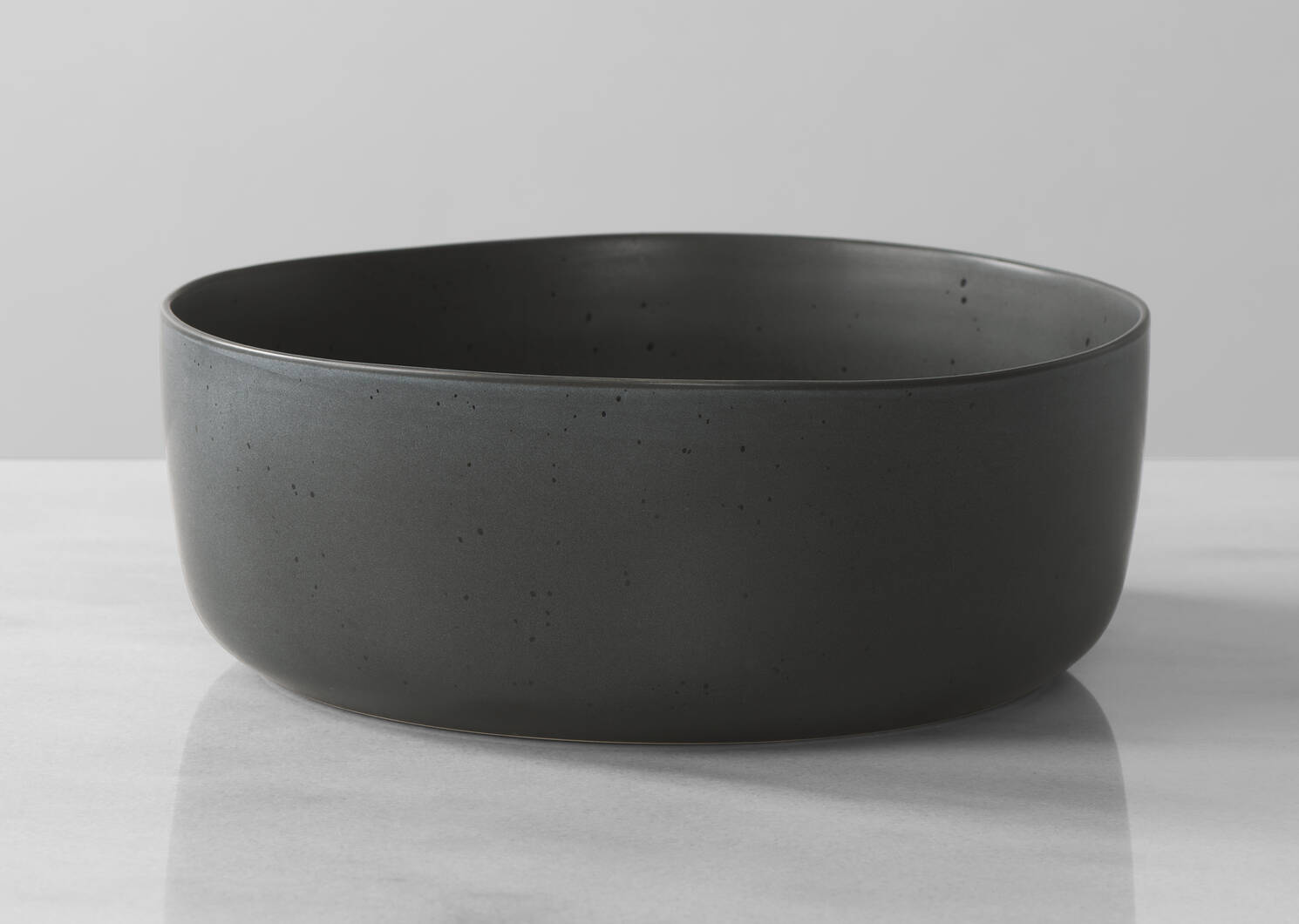 Saturna Serving Bowl Dark Grey