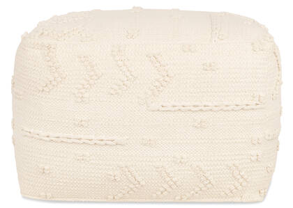 Birgitte Cotton Pouf Natural