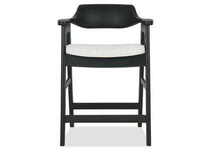 Sophie Counter Stool -Black/Ruby Glacier