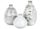 Vase moyen Shilo gris/blanc