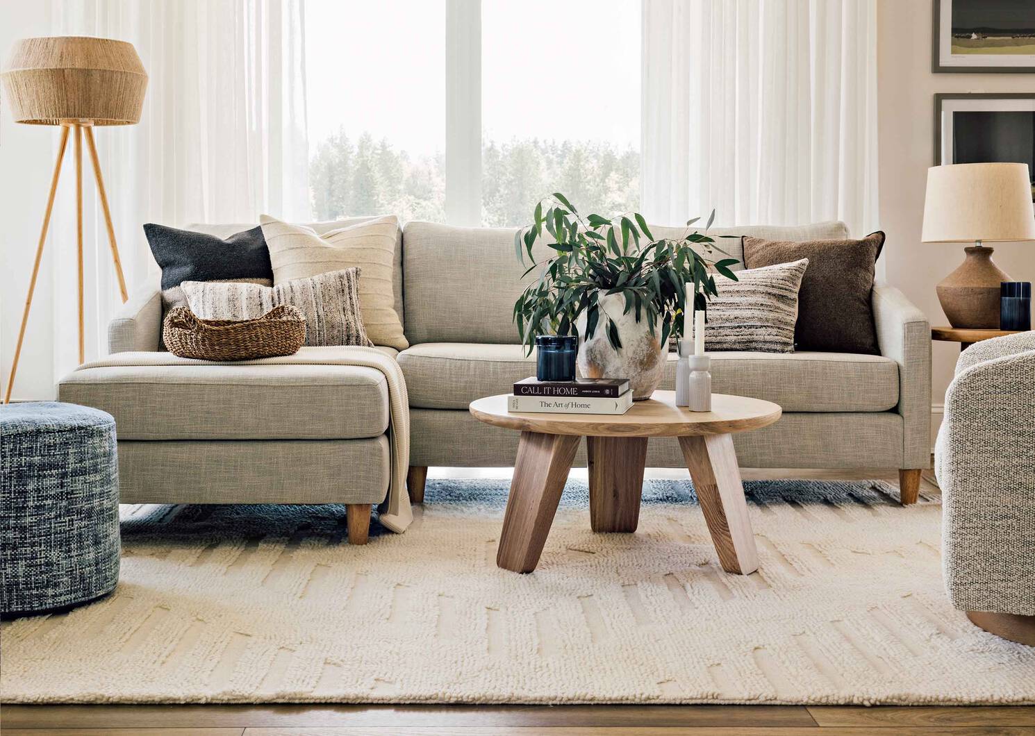 Tapis en laine Barrett 60x96 ivoire