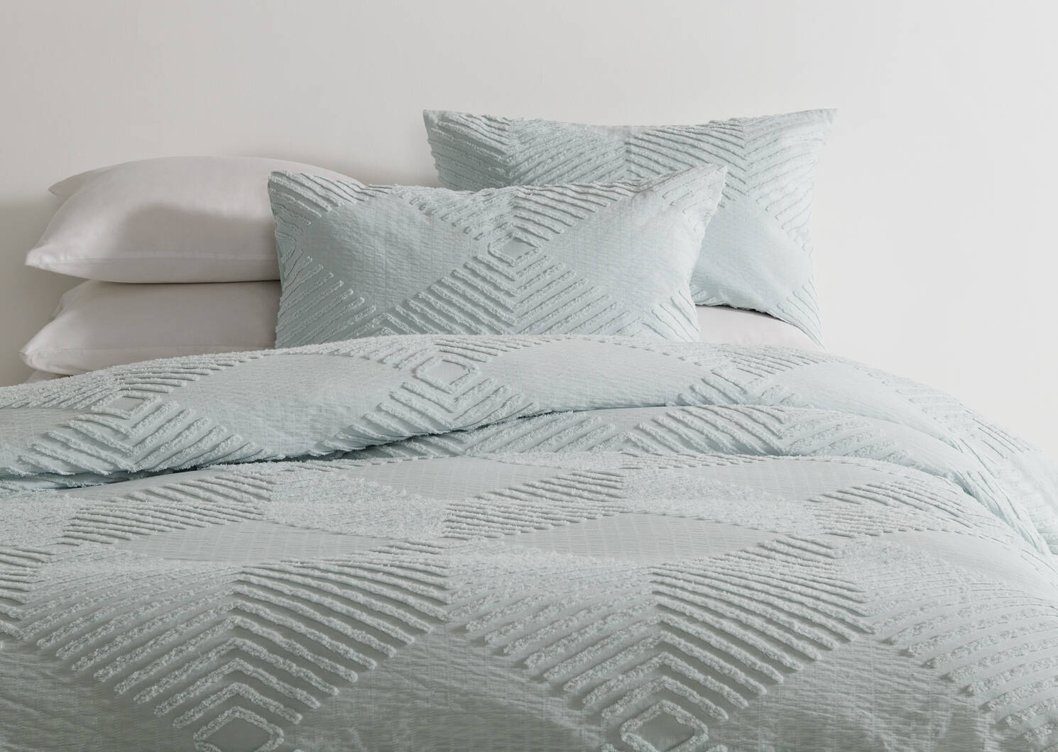 Rogan Cotton Duvet Sets - Blue