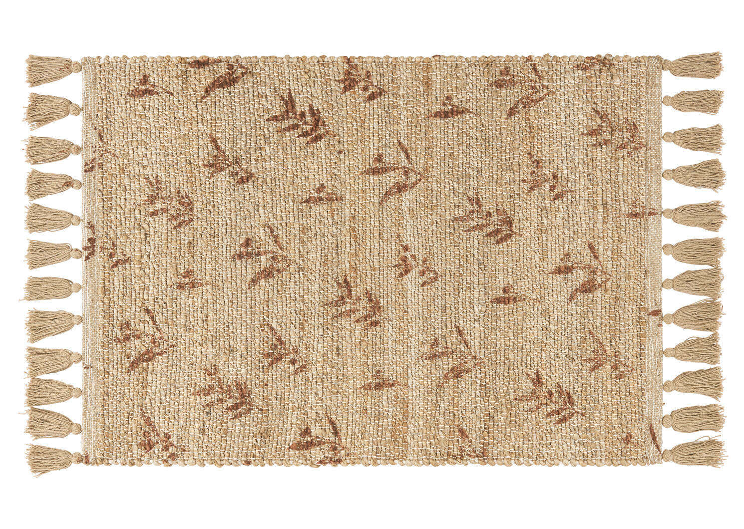 Tapis déc. en jute Ruth 24x36 terracotta