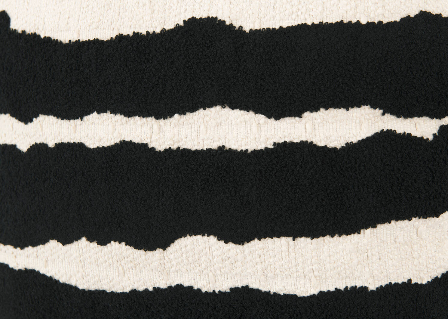 Coussin Tillie 20x20 naturel/noir