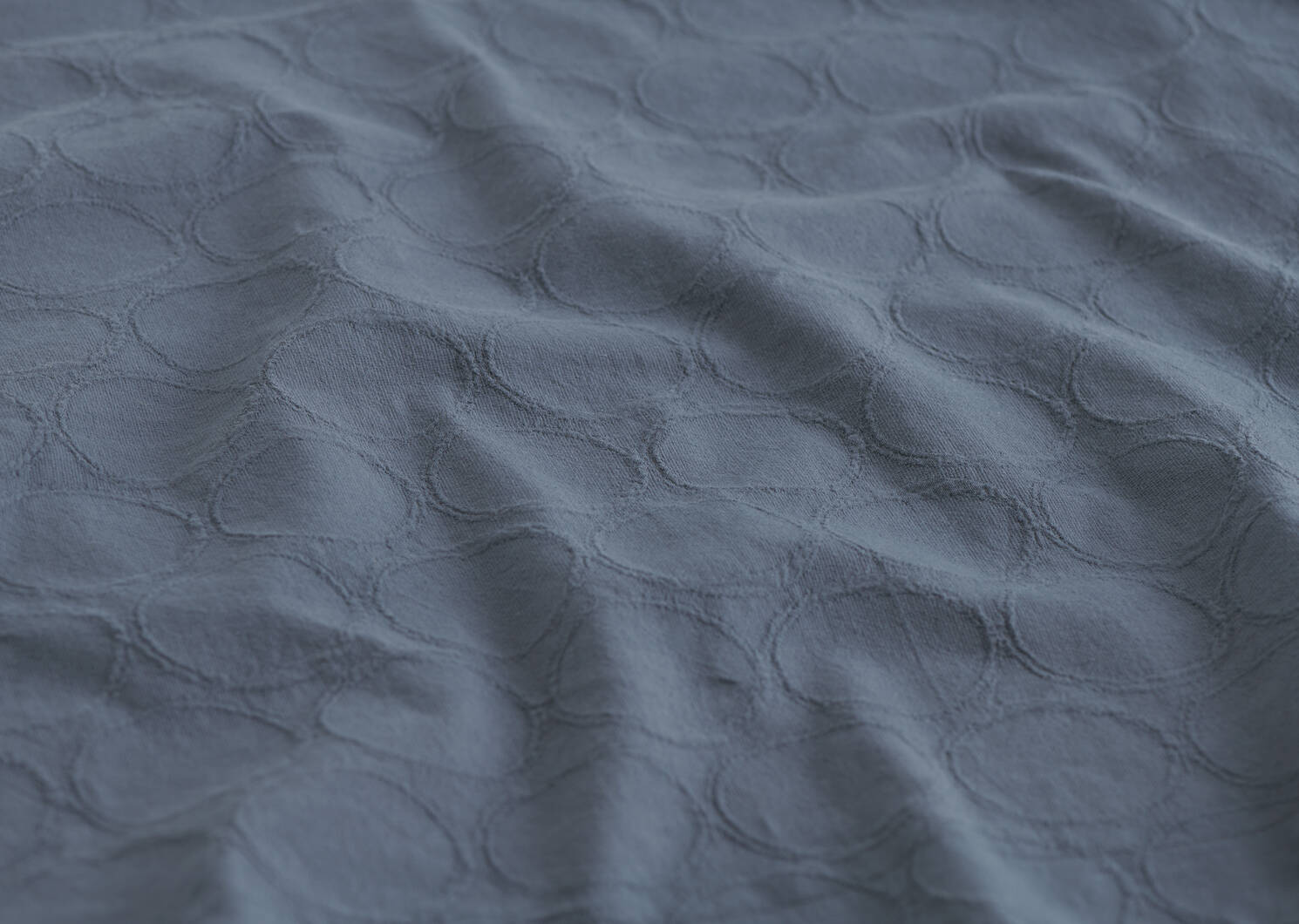 Arren Cotton Duvet Set Queen Blue