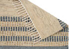 Otis Leather Accent Rugs - Blue/Sand