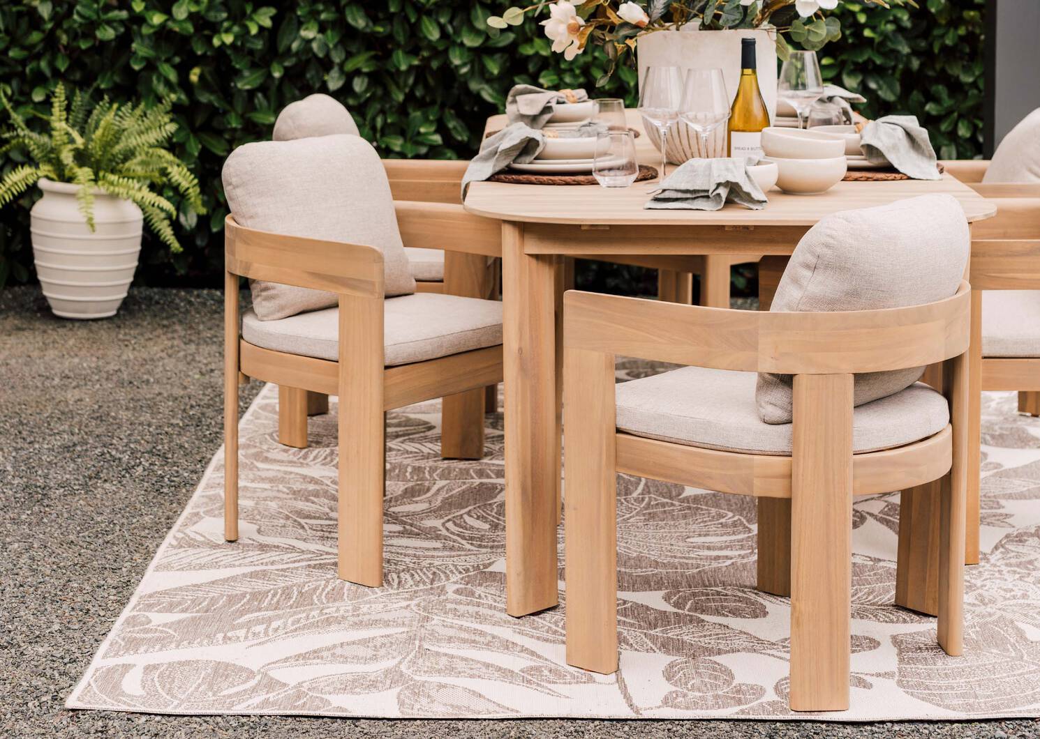 Tonga Outdoor Dining Table -Natural