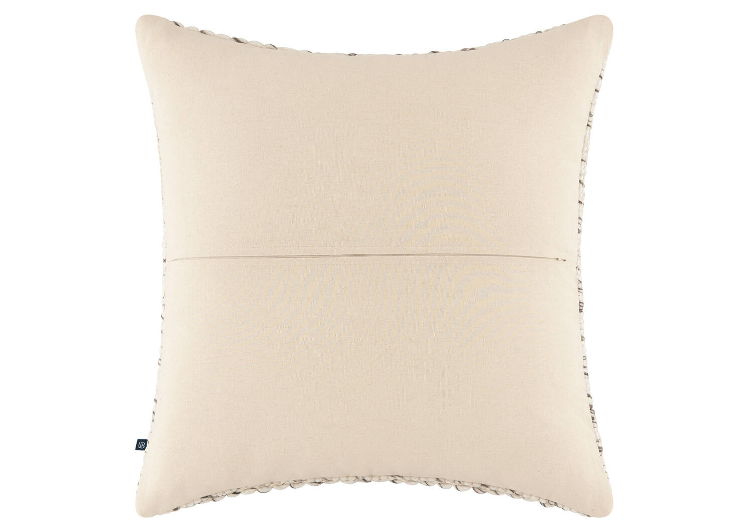 Coussin Abaca 24x24 cendré/ivoire