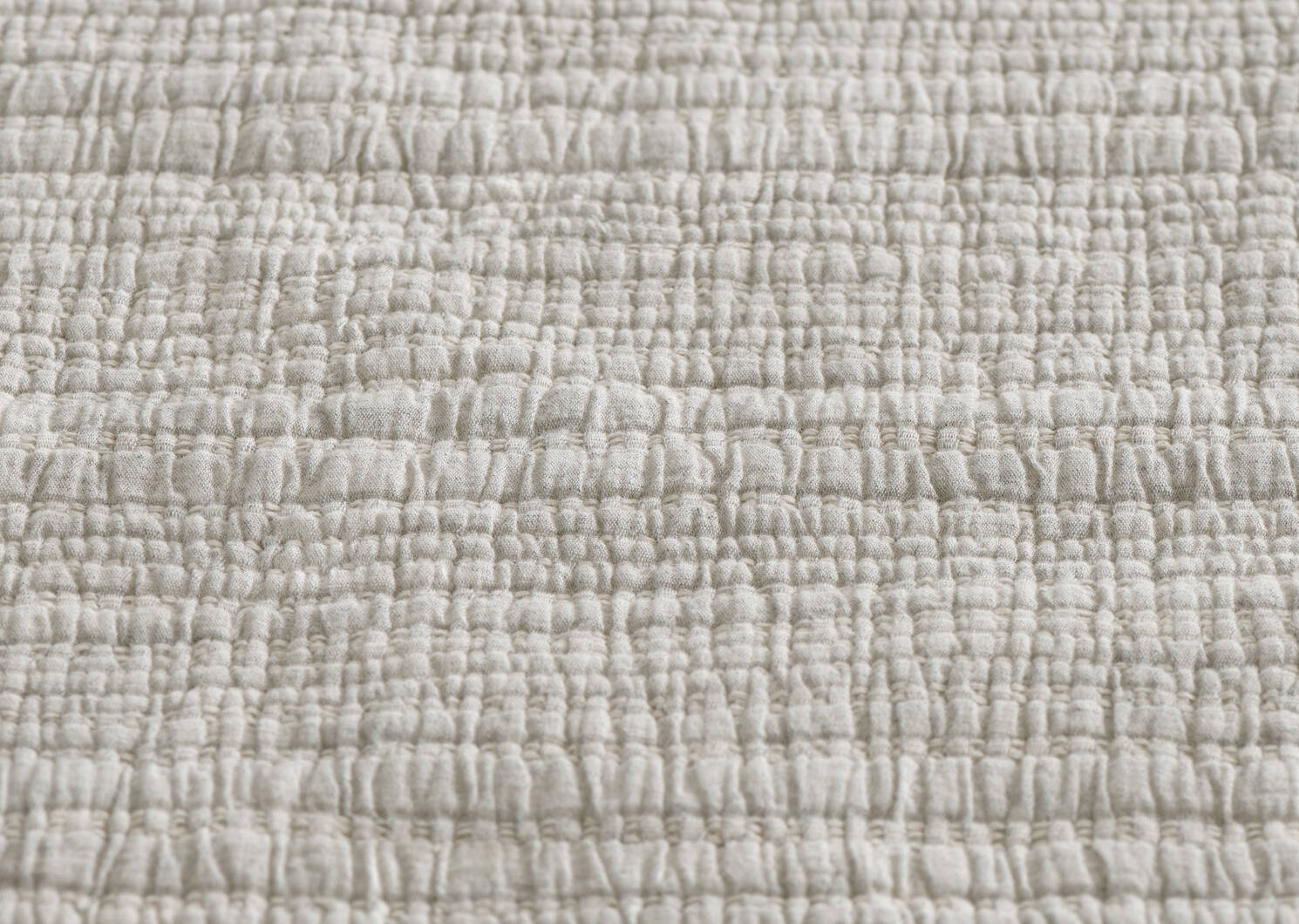 Marin Cotton Duvet Set Queen Nat/Lt G