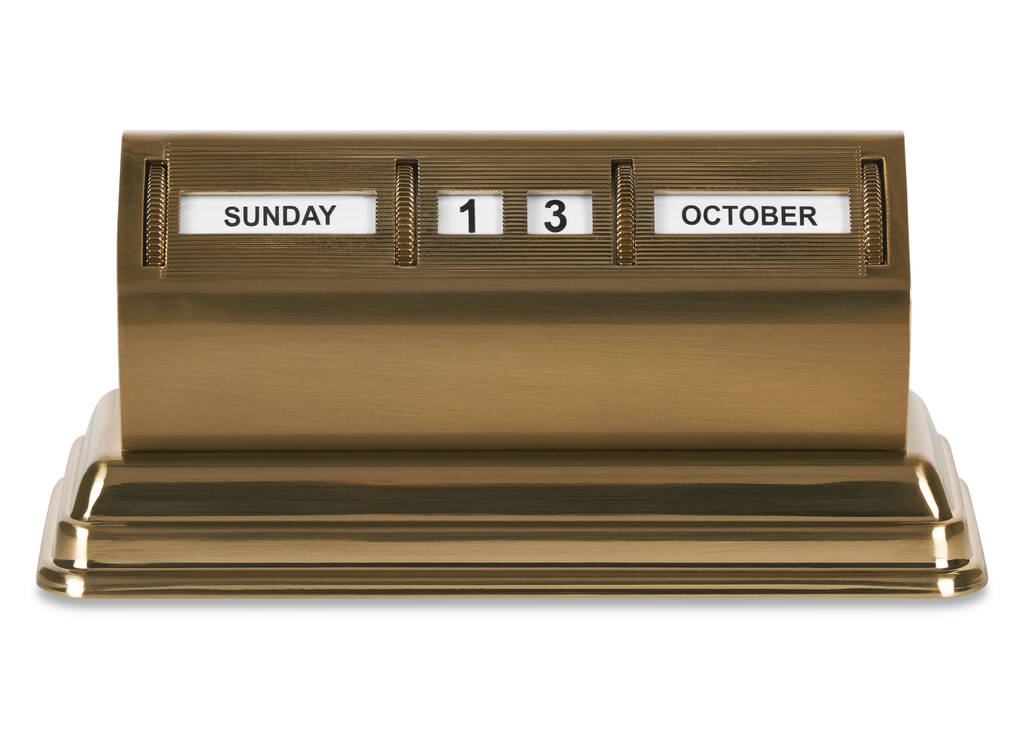 Moritz Table Calendar Brass