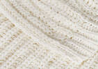 Cavendish Chenille Throw Ivory