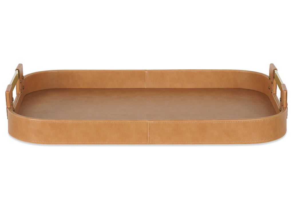 Riva Rectangular Tray Tan
