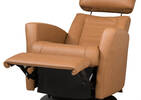 Fauteuil inc. cuir Belvedere-Tre brun cl