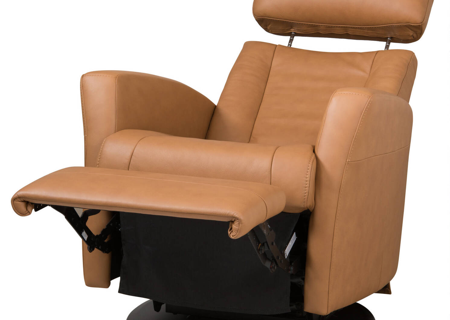 Fauteuil inc. cuir Belvedere-Tre brun cl