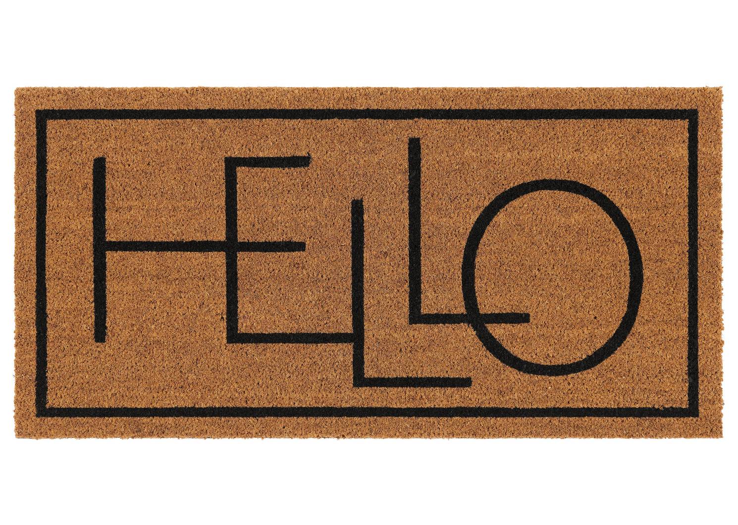 Hello Doormat Natural