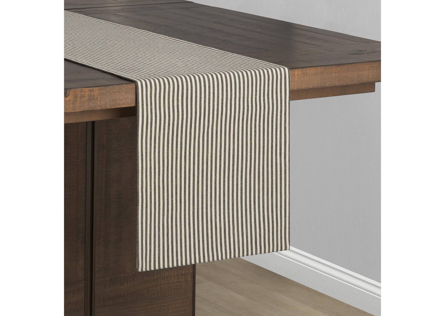 Beaumaris Stripe Table Runner Char/Na