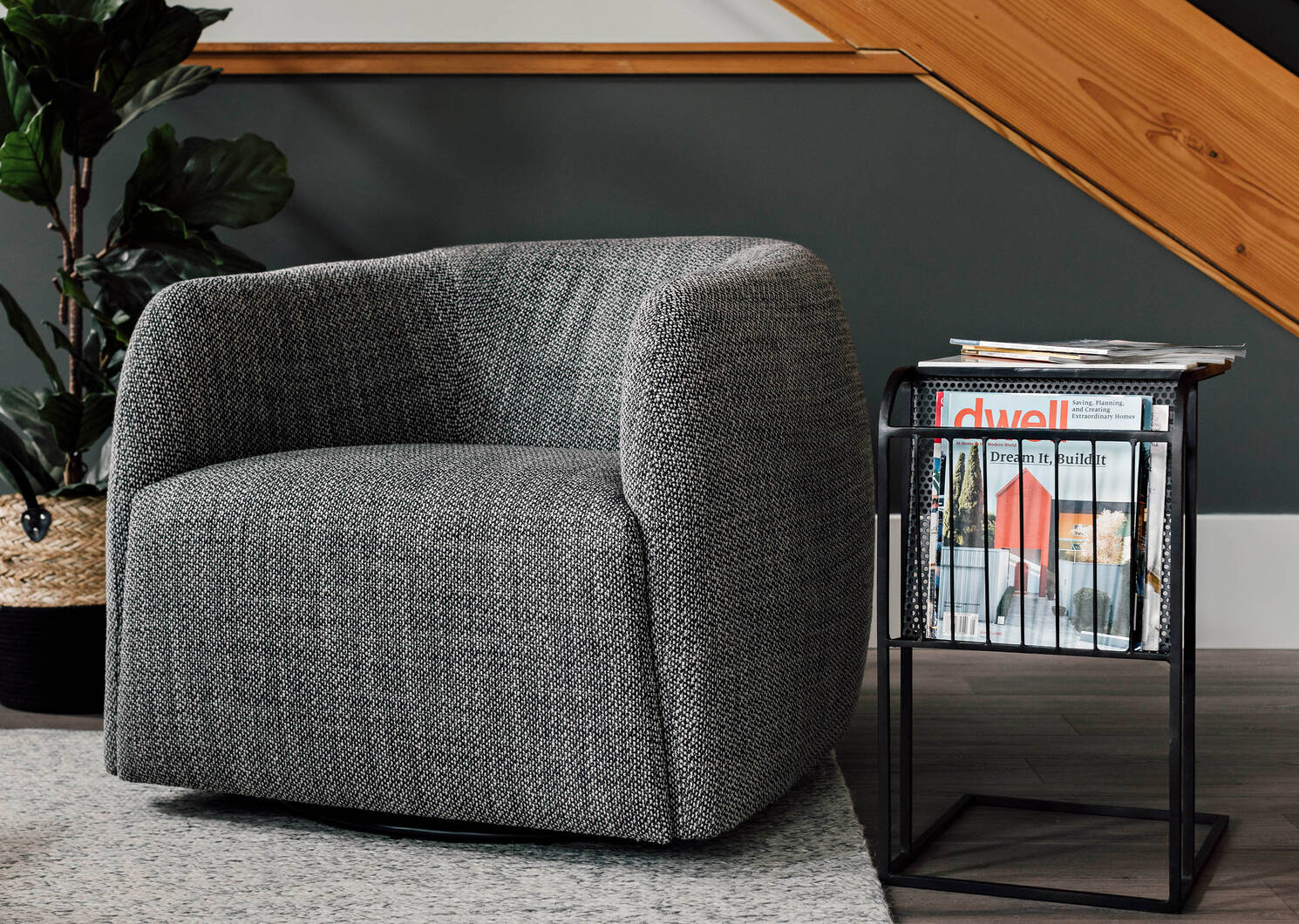 Egan Swivel Armchair -Dean Pepper