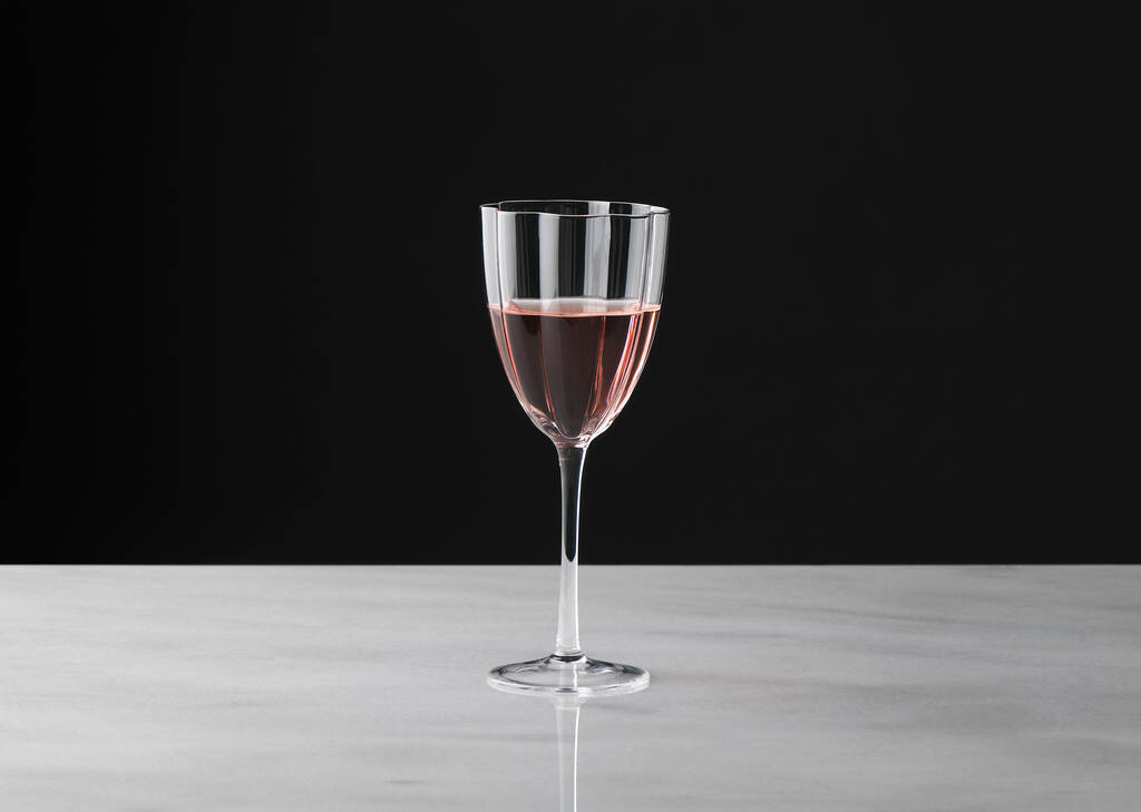 Violet Wine Glass Clear